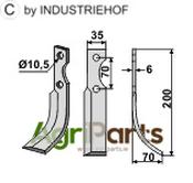 Blade, right model - AgriParts