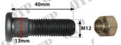 Wheel Stud &amp; Nut M12 - AgriParts image