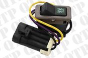 Toggle Rocker Switch Beacon Light - AgriParts