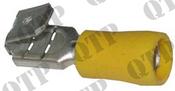 Piggy Back Terminal 6.3mm Yellow - AgriParts image