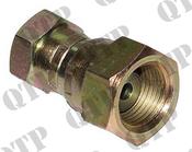 Adaptor 1/4" Female x 3/8" Female BSP Swivel - AgriParts image