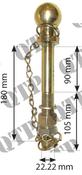 Ball Hitch Pin &amp; Chain - AgriParts