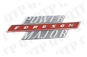 Badge Chrome and orange Ford / Fordson Power Major - AgriParts