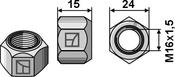 All-metal nut with squeezing device M16 - DIN980 galv. 10.9 (30-MU16-5) - AgriParts image