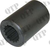 Coupling Ford 40 TS Drive Shaft 4WD 15 Spl Fits 5640 6640 7740 7840 8240 8340 Fits TS100 TS110 TS115 TS90  ** Screw 409792 ** Early Shaft 404887R - Late 404887 **