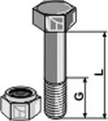 Hexagon Bolt M8x1,25x40 with self-locking nut image