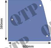 Glass 300 Side Glass - 600 x 580mm Black Roof Cab image