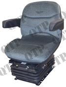 Air Seat Fabric Cushions Manual Height Adjustment Arm Rests Tilt Up 152mm Travel  Sears image