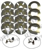 Square Axle Brake Kit 4200 4300 Late From L44241 From week 44/02 Tangential Brakes ** Early Kit is 62167 ** image