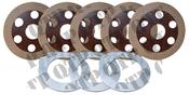 Brake Disc Repair Kit Valtra 6000 8000 M N T Series ** 4.5mm Thick Intermediate Discs ** Only does 40Km/h image