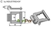 Steel link articulated chain