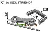 Shackle type connector Ø10
