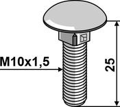 Saucer-head screw M10x1,5×25 without nut – galvanized (10256038V) image