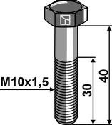Hexagon bolt M10x1,5×40 without nut (104093110) image