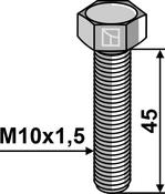 Hexagon bolt  M10x1,5Ã45 without nut â galvanized (10459338) image