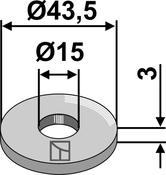 Washer Ø43,5x3xØ15 (10.ST-HH-26) image