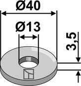 Washer Ø40×3,5xØ13 (10.ST-HH-3) image