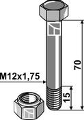 Shear bolt M12 with self-locking nut (1217570) image