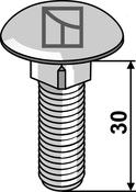Saucer-head screw M12x1,75Ã30 â galvanized (12306038) image