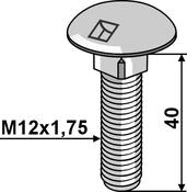 Saucer-head screw M12x1,75Ã40 â galvanized (12406038) image