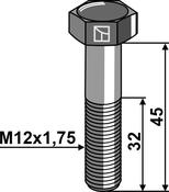 Hexagon bolt M12x1,75Ã45 without nut (12459318) image