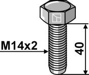 Hexagon bolt M14x2x40 without nut – galvanized (14409338) image