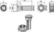 Plough bolt M14x2x45 (1445KV) image