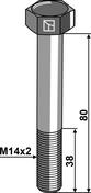 Hexagon bolt M14x2x80 without nut (148093110) image