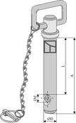 socket pin with chain and linch pin (14-115-25) image