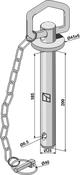 socket pin with chain and linch pin (14-185-28)