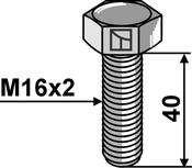 Hexagon bolt M16x2x4 without nut â Galvanized (164093310V) image