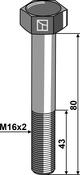 Hexagon bolt M16x2x80 without nut (168093110) image
