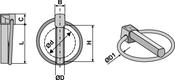 Standard swaged linch pin (16-090-40) image
