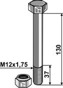 Bolt with self-locking nut – M12 – 8.8 (1.30.12130) image