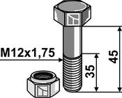 Bolt with self-locking nut – M12 – 8.8 (1.30.1245) image