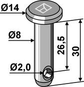 Cotter bolt Ø8×30 (26-0830) image