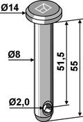 Cotter bolt Ø8×55 (26-0855) image