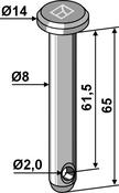 Cotter bolt Ø8×65 (26-0865) image