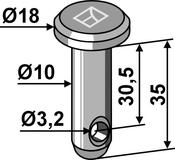 Cotter bolt Ø10×35 (26-1035) image