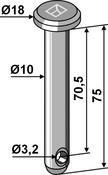 Cotter bolt Ø10Ã75 (26-1075) image