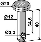 Cotter bolt  Ø12×40 (26-1240) image