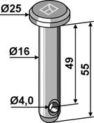 Cotter bolt Ø16Ã55 (26-1655) image