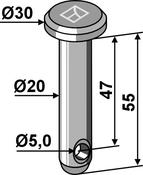 Cotter bolt Ø20Ã55 (26-2055) image
