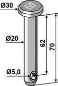 Cotter bolt Ø20×70 (26-2070) image