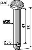 Cotter bolt Ø20×75 (26-2075) image