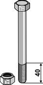 Bolt with self-locking nut (30-101-012) image