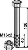 Bolt with self-locking nut (30-101-018) image