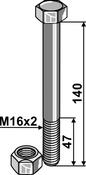 Bolt with self-locking nut (30-101-020) image