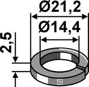 Split washer  â 1/2â (30-U-1/2) image