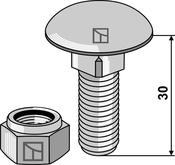 Saucer-head screw M12x1,75Ã30 with self-locking nut (51-1025) image
